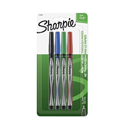 Sharpie Pen Fine Point Pen, 4 Colored Pens (1742662)