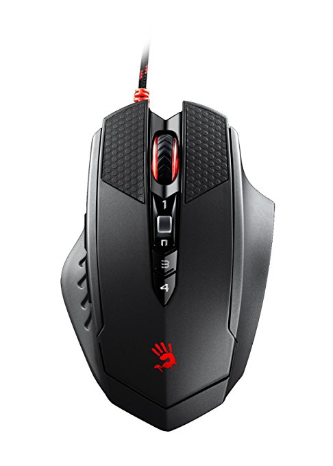 Bloody Optical Gaming Mouse with 8 Programmable Buttons and Advanced Macros (T70)