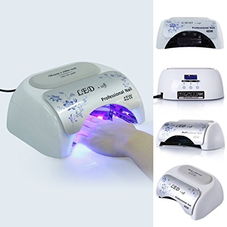 Elite99 48W UV LED Nail Lamp UK Plug, Nail Dryer Machine with 30s,60s,90s Timer Settings, Suitable for Hands and Feet Manicure Tool