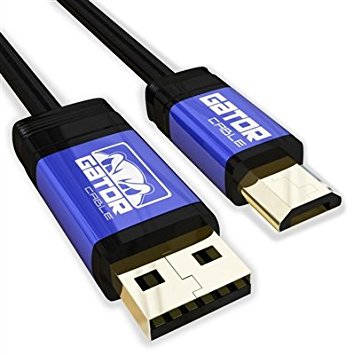 Gator Cable Android Micro USB 2.0 Cable Blue - 10 feet