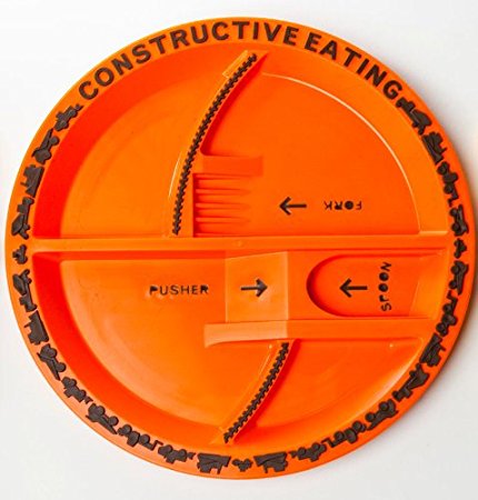 Constructive Eating Construction plate