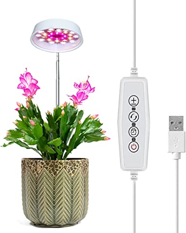 Grow Lights for Indoor Plants, Abonnyc Mini Plant Grow Light Garden,Height Adjustable 7-22 Inch ,Automatic Timer with 3 Colors Grow Lights Ideal for Small Plants