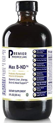Premier Max B-ND 8 FL OZ, Dynamic Liver, Energy, Brain and Mood Support