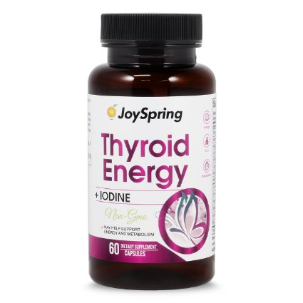 Thyroid Support Supplement with Iodine - Natural Supplement to Lose Weight, Boost Energy, Metabolism & Mental Focus - Potent Complex of Ashwagandha, Selenium, Vitamin B12 & Zinc - 30 Day Supply