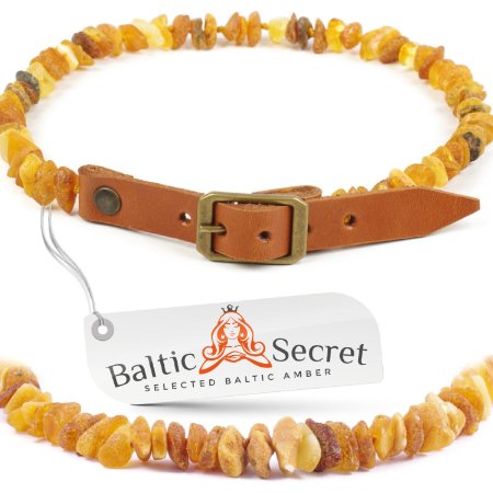 Baltic Secret Flea and Tick Control Collar for Dogs and Cats  Natural Flea Prevention Control and Treatment  Handcrafted from Premium 100 Authentic Baltic Amber That is 50 Higher in Value and Effectiveness