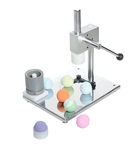 Milliard Bath Bomb Press Stainless Steel - Manual Press for DIY and Commercial use. Included Molds for 2 1/4, 2 1/2 And 3 Inch Bath Fizzies (Assembly Required)