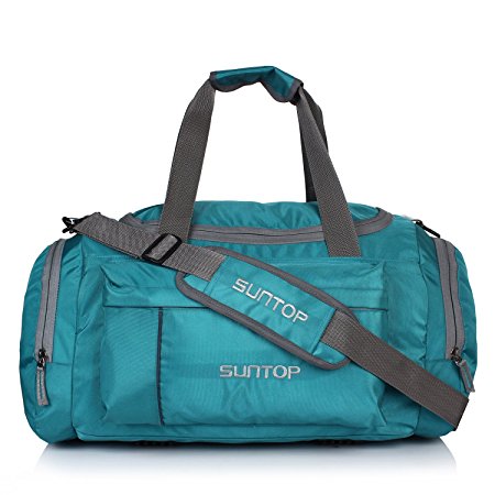 Suntop Alive Nylon, Polyester 40 Litres, 20 Inch Gym,Travel Duffel Bag (Sea-Green)