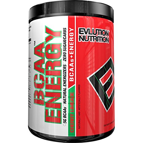 Evlution Nutrition BCAA Energy - High Performance, Energizing Amino Acid Supplement for Muscle Building, Recovery, and Endurance (30 Servings) (Cherry Limeade) (30 Serv)