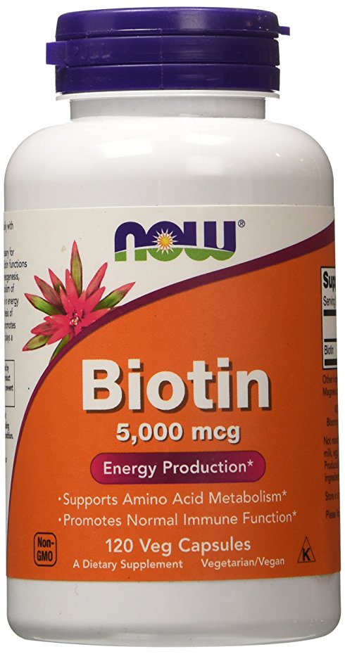 Now Foods, Biotin, 5,000 mcg, 120 Vcaps R