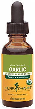 Herb Pharm Certified Organic Garlic Extract for Cardiovascular and Circulatory Support - 1 Ounce