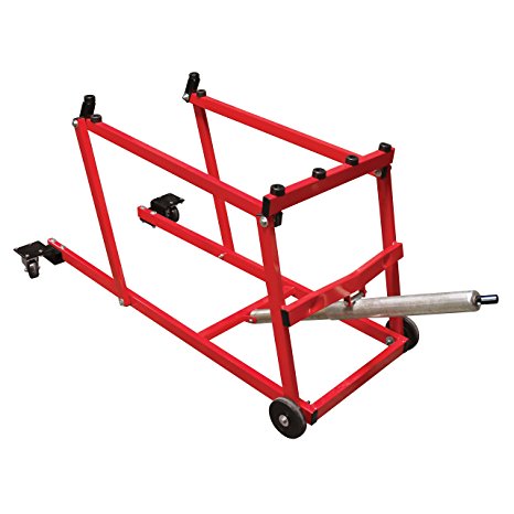 Extreme Max 5800.1066 PRO Snowmobile Lift with Wheel Kit, Red