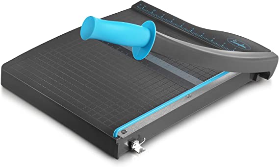Swingline Guillotine Paper Cutter Heavy Duty, 12 Inch Paper Cutting Board with Guard Rail, Blade Lock, Cuts Up to 10 Sheets, Professional Manual Paper Cutter Trimmer for Scrapbooking, Crafts & Photo.