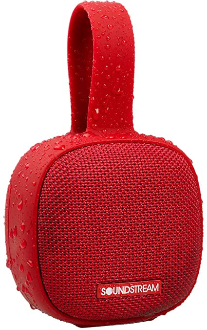 Soundstream h2GO IPX7 Waterproof Portable Bluetooth Speaker - Red