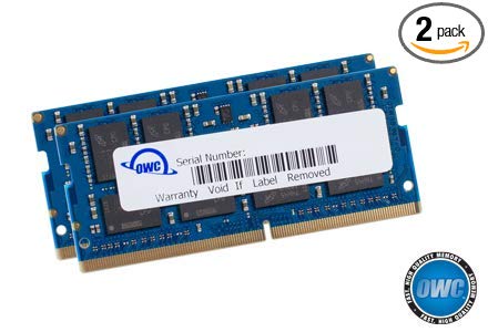 OWC 32.0GB (2 x 16GB) 2666MHz DDR4 PC4-21300 SO-DIMM 260 Pin Memory Upgrade, (OWC2666DDR4S32P), for 2018 Mac Mini (macmini18,1), 2019 27 inch iMac (iMac19,1) and PC laptops