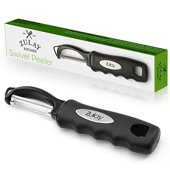 Premium Swivel Vegetable Peeler - Stainless Steel Carrot Peeler - Top Choice Potato Peelers for Kitchen by Zulay