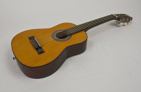 Child's Guitar 1/4 Size 30" Long Right Handed Set-Up In My Shop With Safe & Easy & Stay In Tune Nylon String Includes Strap & Padded Case Perfect For Ages 2-6