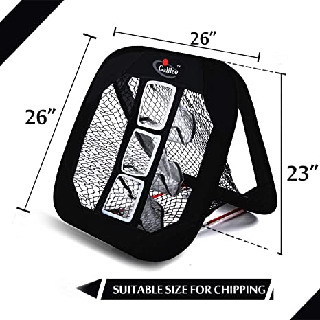 GALILEO Golf Chipping Net for Training Practice Driving Indoor Outdoor Collapsible Portable Pop Up Net with Carry Bag(1Target)