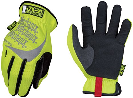 Mechanix Wear - Hi-Viz FastFit Gloves (Large, Fluorescent Yellow)