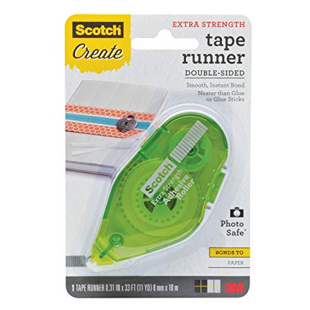 Scotch Tape Runner Extra Strength, .31 in x 11 yd (055-ES-CFT)