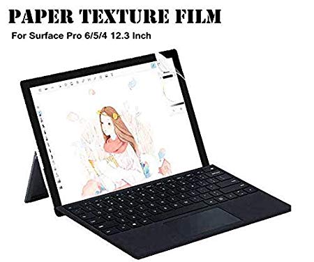 Honeymoon Paper Like Screen Protector for Microsoft Surface Pro 6/5/4 12.3 Inch,Write,Draw and Sketch Like on Paper.No Fingerprint/Anti-Glare(Surface Pro 6/5/4,12.3")