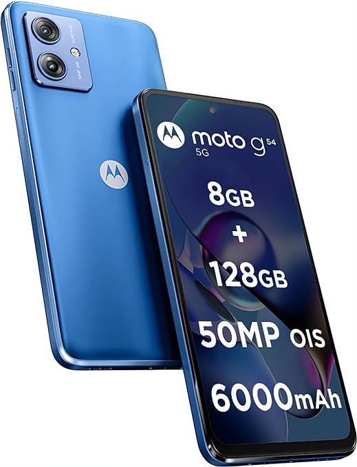 Motorola G54 5G (Pearl Blue, 8GB RAM, 128GB Storage)