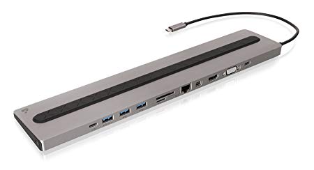 IOGEAR 11-Ports USB-C Dual Video Docking Station with Power Delivery 3.0, GUD3C05