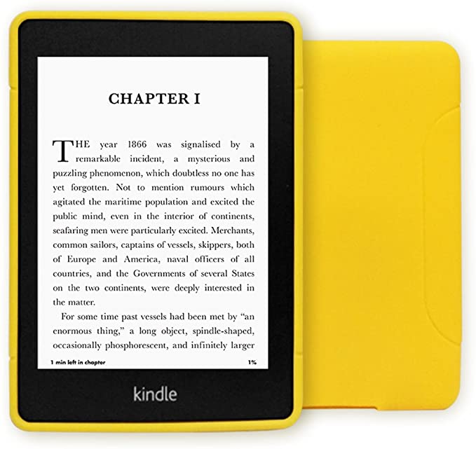 Young me 10th Generation Kindle Paperwhite Cover - Slim Fit TPU Gel Protective Case Cover for 2018 All-New Kindle Paperwhite (Yellow)