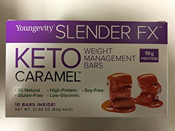 Keto Caramel Weight Management Bars Slender FX 18g Protein