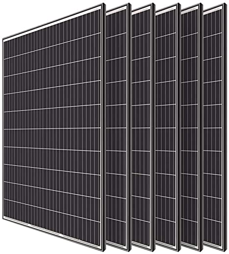 Renogy 6pcs 320 Watt Monocrystalline Solar Panel System Kit Off Grid for Shed Farm, Home, Residential, Commercial House, 320W, 6 Pieces