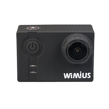 WiMiUS 2K Sports Camera SONY Sensor 16MP HD Action Camera WIFI Waterproof Camcorder Helmet Cam with Professional Ambarella A7LS75 Processor (A1 Black)