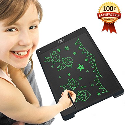 Writing Board for Kids YoShine 12 Inch Electronic Writing Tablet Digital Drawing Board Graphic Drawing Tablet Doodle Pads eWriter Handwriting Board with Stylus for Family Memo Office Student (Black)