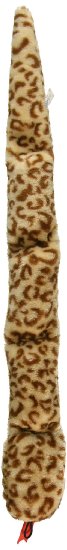 Pet Lou EZ Squeakers 28" Leopard Snake (assorted colors)