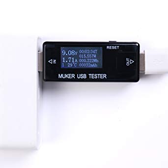 Muker-MX17 USB Digital Power Meter Tester Multimeter Ammeter Voltmeter