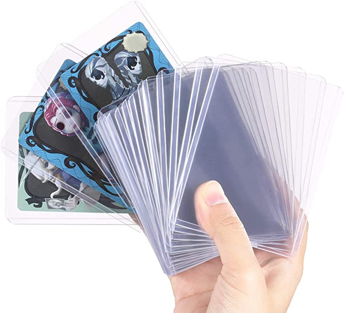 120 Pieces Topload Card Holder Transparent Top Loader Card Sleeves for Holding Standard Trading Cards, 3 x 4 Inch