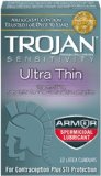 Trojan Condom Sensitivity Ultra Thin Spermicidal 12 Count