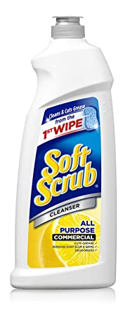 Soft Scrub - 2340015020 15020CT Lemon Cleanser, Non-Bleach, 36oz Bottle (Case of 6)