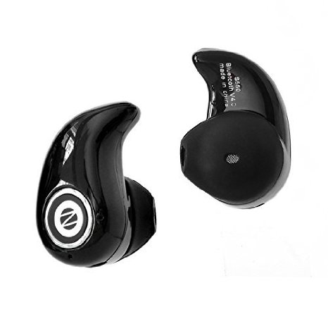 Simon Birch Bluetooth 4.0 Headphone Headset Mini Invisible Ultra-small S550 Earphone for iPhone Android Smartphone (Black)