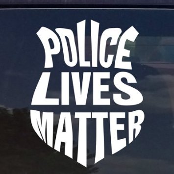 Police Lives Matter Bumper Sticker Decal 4"x5"