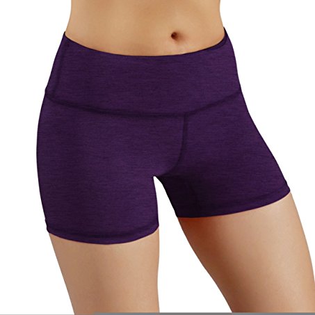 ODODOS by Power Flex Yoga Shorts For Women Tummy Control Workout Running Shorts Pants Yoga Shorts With Hidden Pocket
