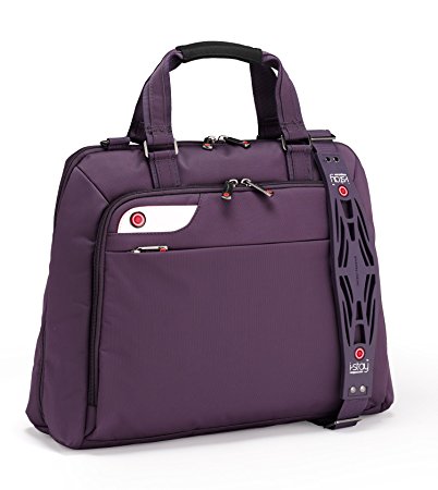 i-stay Ladies 15.6 - 16 inch Laptop Bag with Non-slip Shoulder Strap - Purple