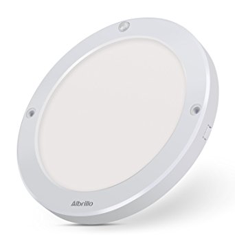 Albrillo 18W LED Ceiling Lights with Motion Sensor, Flush Ceiling Light Fittings for Living Room, Bedroom, Bathroom, Hallway, 4000K Daylight White, 1300LM