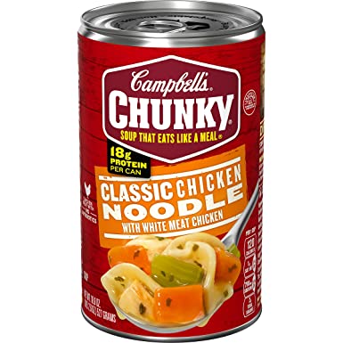 Campbell's Chunky Soup, Classic Chicken Noodle, 18.6 oz