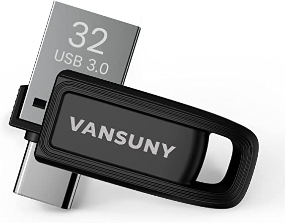 Vansuny 32GB USB C Flash Drive USB 3.0 Dual Flash Drive USB A   USB C Thumb Drive Unique UDP-Tech Waterproof Memory Stick Type-C OTG Flash Drive for Smartphone Tablet Computer and More