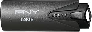 PNY 128GB Attaché USB 2.0 Flash Drive, Black