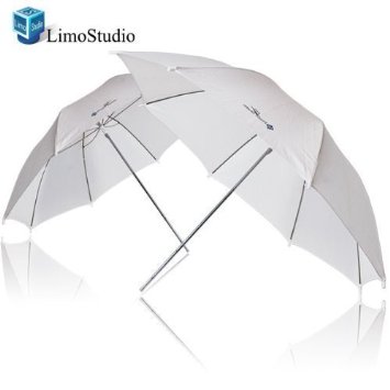 LimoStudio 2x 33" Studio Lighting Umbrellas Translucent White soft Umbrella, AGG124-A