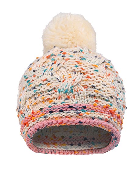 Arctic Paw Boys/Girls Kids Knit Beanie w/Pompom Toddlers Children Winter Hat Cap