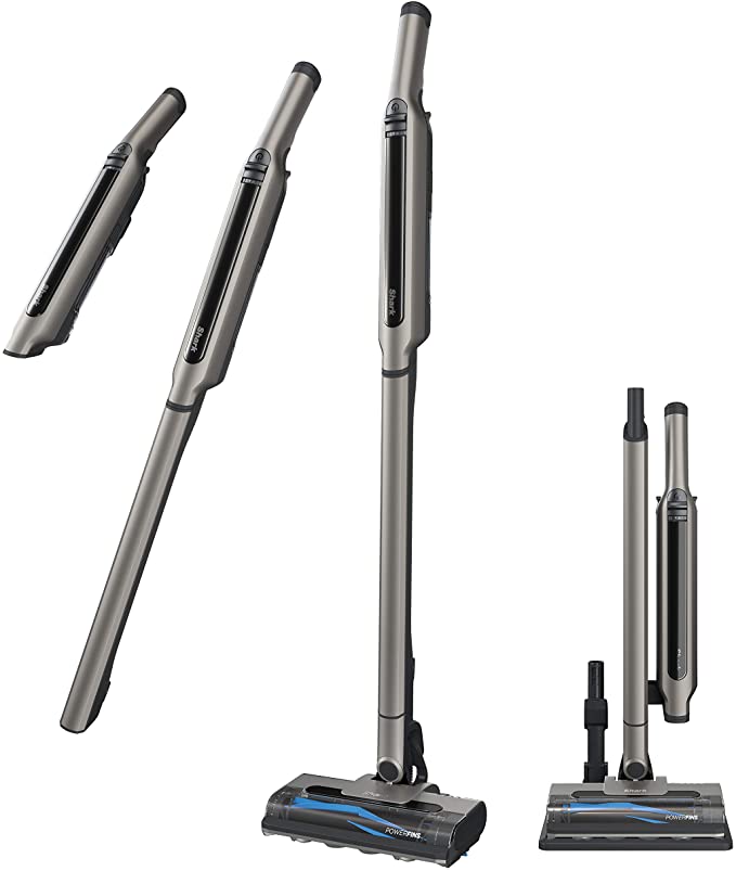 Shark WS620 Wandvac System 3in1 Ultra-Lightweight and Powerful Cordless Stick Vacuum, Iconic Steel Grey