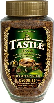 Cafe Tastle Decaffeinated Freeze Dried Instant Coffee, 7.14 Ounce
