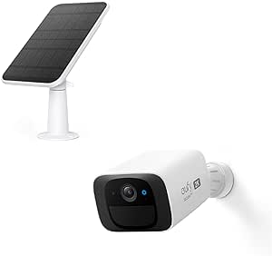 eufy Security SoloCam C210 with Solar Panel, Wireless Outdoor Camera, 2K Resolution, No Monthly Fee, 2.4 GHz Wi-Fi, HomeBase 3 Compatible