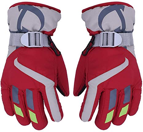 AONIJIE Children's Ski Gloves Waterproof Windproof Warm Lining Outdoor Sports Snow Gloves For 5-10 Years Old Boy &Girls